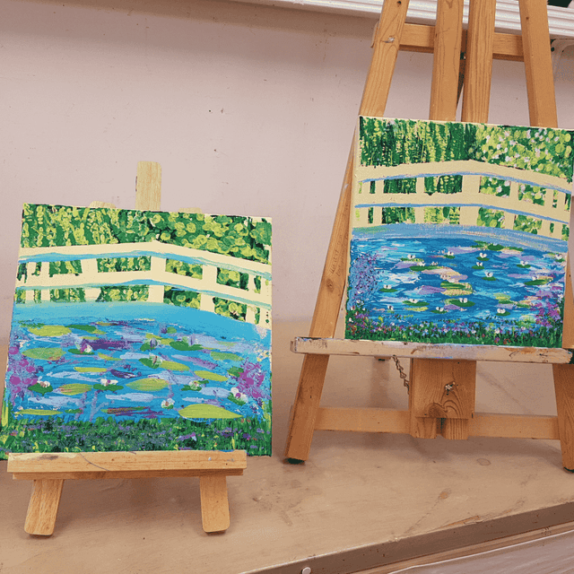 Monet Landscape on Canvas – Create Your Own Japanese Bridge Workshop Mar 14th Monet Landscape on Canvas – Create Your Own Japanese Bridge Workshop Mar 14th