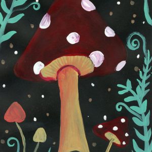 Mushroom in a Magical Forest
