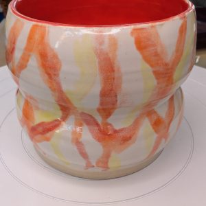 Sunburst Brushstroke Ceramic Cup