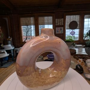 Sunrise Ring Ceramic Vase